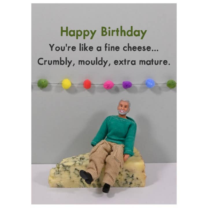 Cheese Years | Birthday Card | Cards for Men for wholesale by Bold & Bright