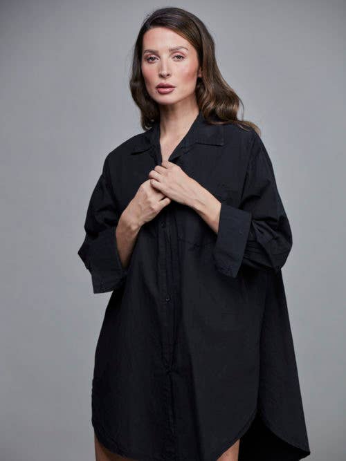 SixtyDays - Vendita all'ingrosso Camicia button down - Donna - Camicia boyfriend oversize in cotone - 40 colori9