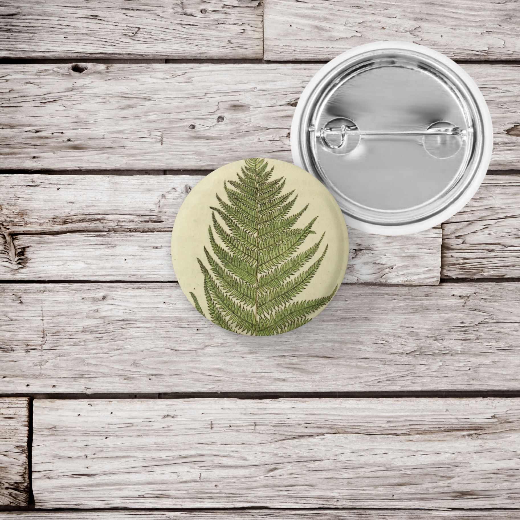 NatureCuts - Wholesale Lapel Pin/Button - Fern Pin Button, Fern Keychain, Fern Magnet3