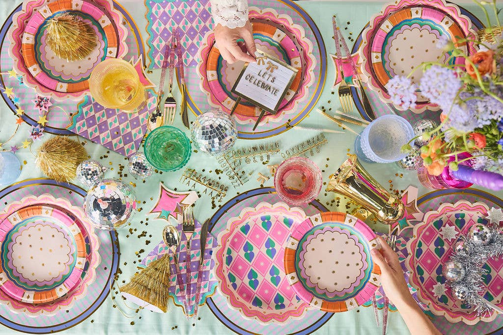 Packed Party - Wholesale Dinner Plate - Welcome To The Circus Dessert Plate Set4