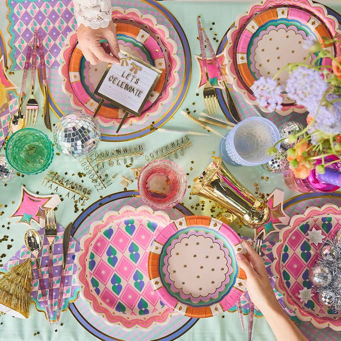 Packed Party - Wholesale Dinner Plate - Welcome To The Circus Dessert Plate Set4