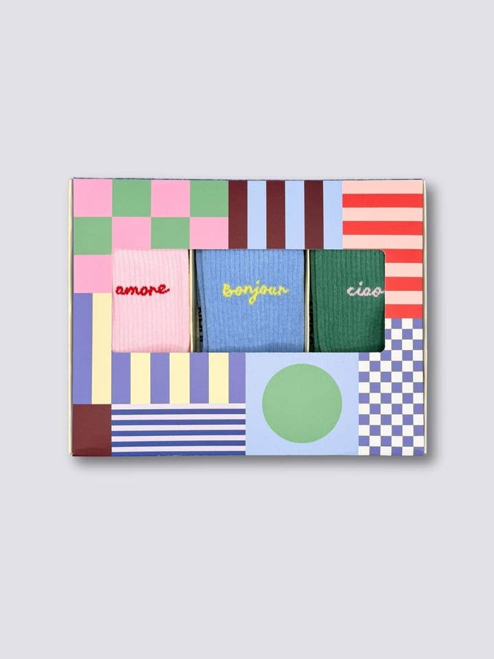 PAQUETE DE 3 AMORE, BONJOUR, CIAO para venta al por mayor de No Bad Days Club