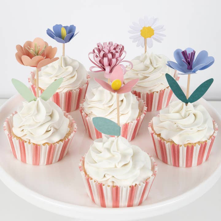 Meri Meri - Wholesale Cake/Cupcake Topper - Flower Garden Cupcake Kit2