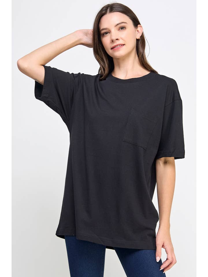 Honestee - Wholesale T-Shirt (Graphic) - Women's - Blank Short Sleeve T-Shirt with Chest Pocket
