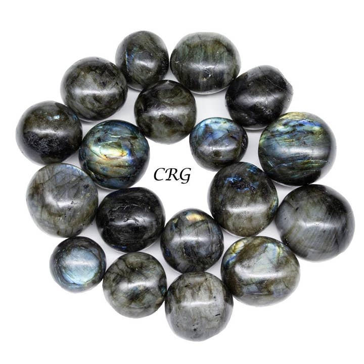 Labradorite High Flash Tumbled (1 Pound) Size 2 to 3 Inches Bulk Wholesale Lot for wholesale by Crystal River Gems LLC