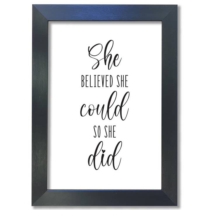 Art Print - 'She Believed' Inspiration for wholesale by Close to the Bone Greeting Cards and Gifts
