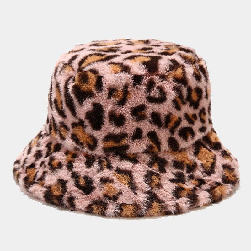 Dipped Shop - Venta al por mayor Gorro estilo pescador - Mujer - Versátiles sombreros de pescador gruesos con estampado de leopardo DPBH03258