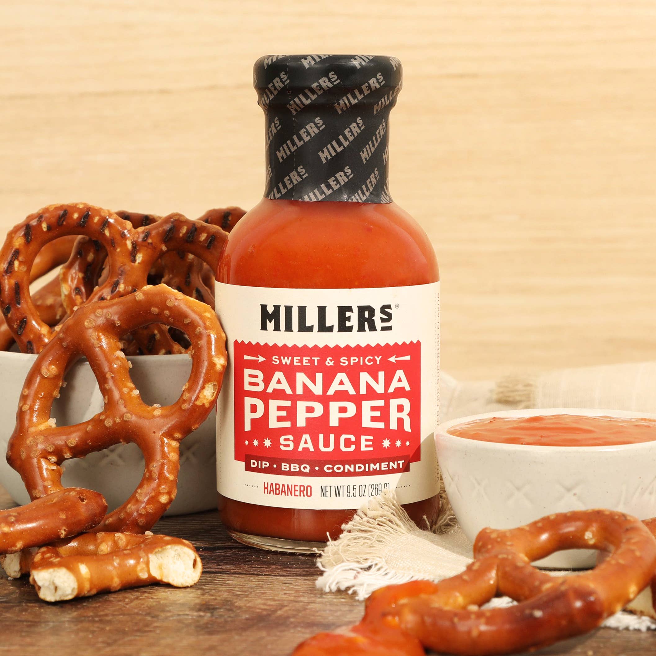 Miller's Gourmet Foods, LLC - Wholesale Hot Sauce - Millers Banana Pepper Sauce: Habanero6