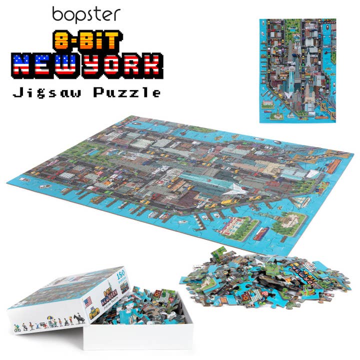 Quebra-cabeça bopster 8-bit Pixel NOVA YORK - 180 peças por atacado de Click Europe Ltd