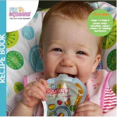 Baby Weaning, Feeding, Toddler recipe book for wholesale by fill n squeeze