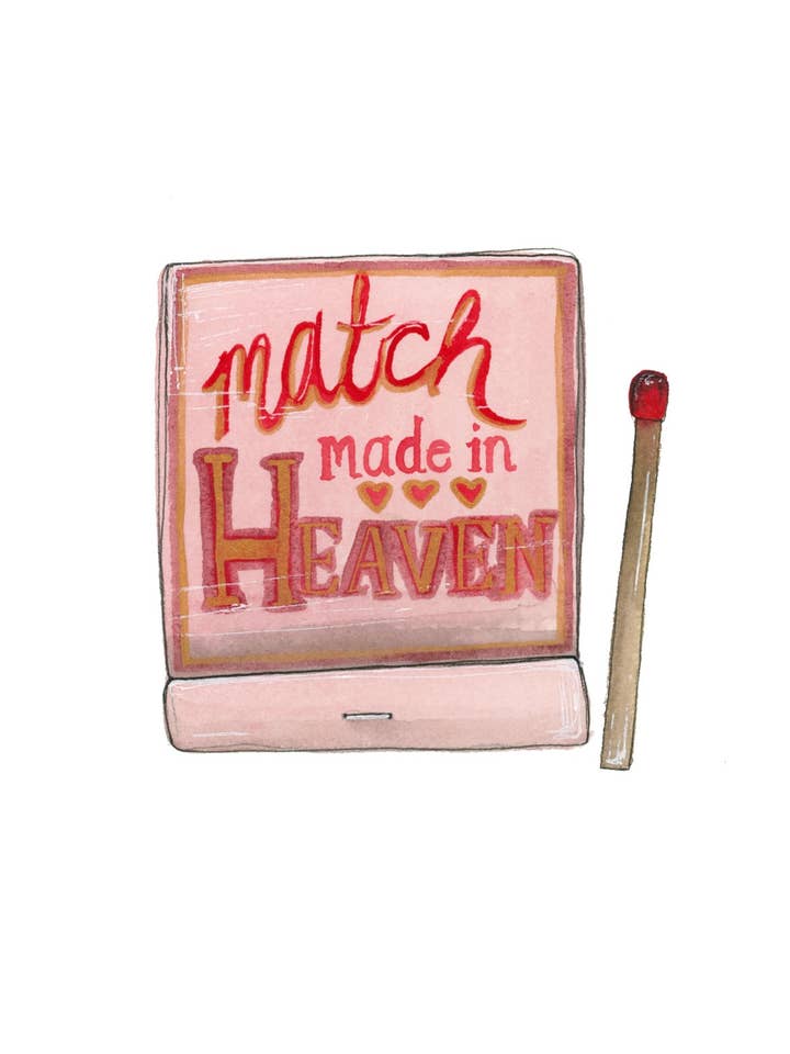 Carnet d'allumettes « Match Made in Heaven » Art Print pour la vente par artxnikki