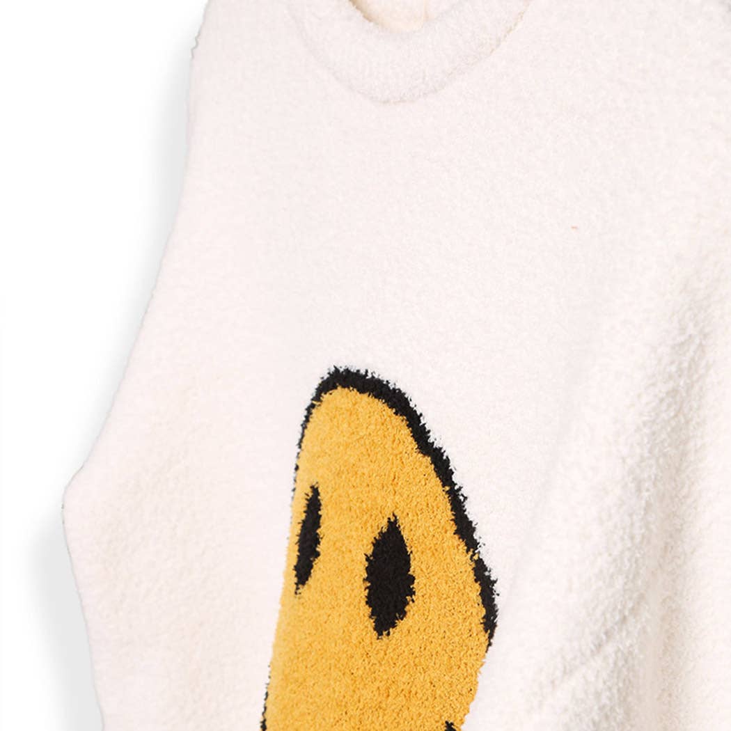 Fashion City – wholesale Sweatshirt – Women's – Happy Face Luxury Soft Lounge Pullover Sweater15