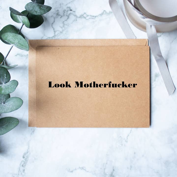 Mira, maldita tarjeta. para venta al por mayor de Knotty Nest