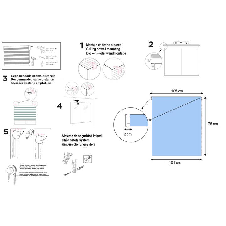 Flax Sansa Night and Day Roller Blind, with Double Fabric for wholesale on Faire3