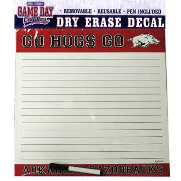 Arkansas Razorbacks Sticker mural effacement à sec et stylo pour la vente par Jenkins Enterprises