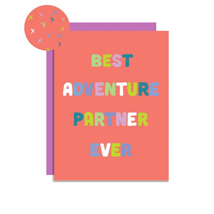Adventure Partner Card for wholesale by Wild Lettie