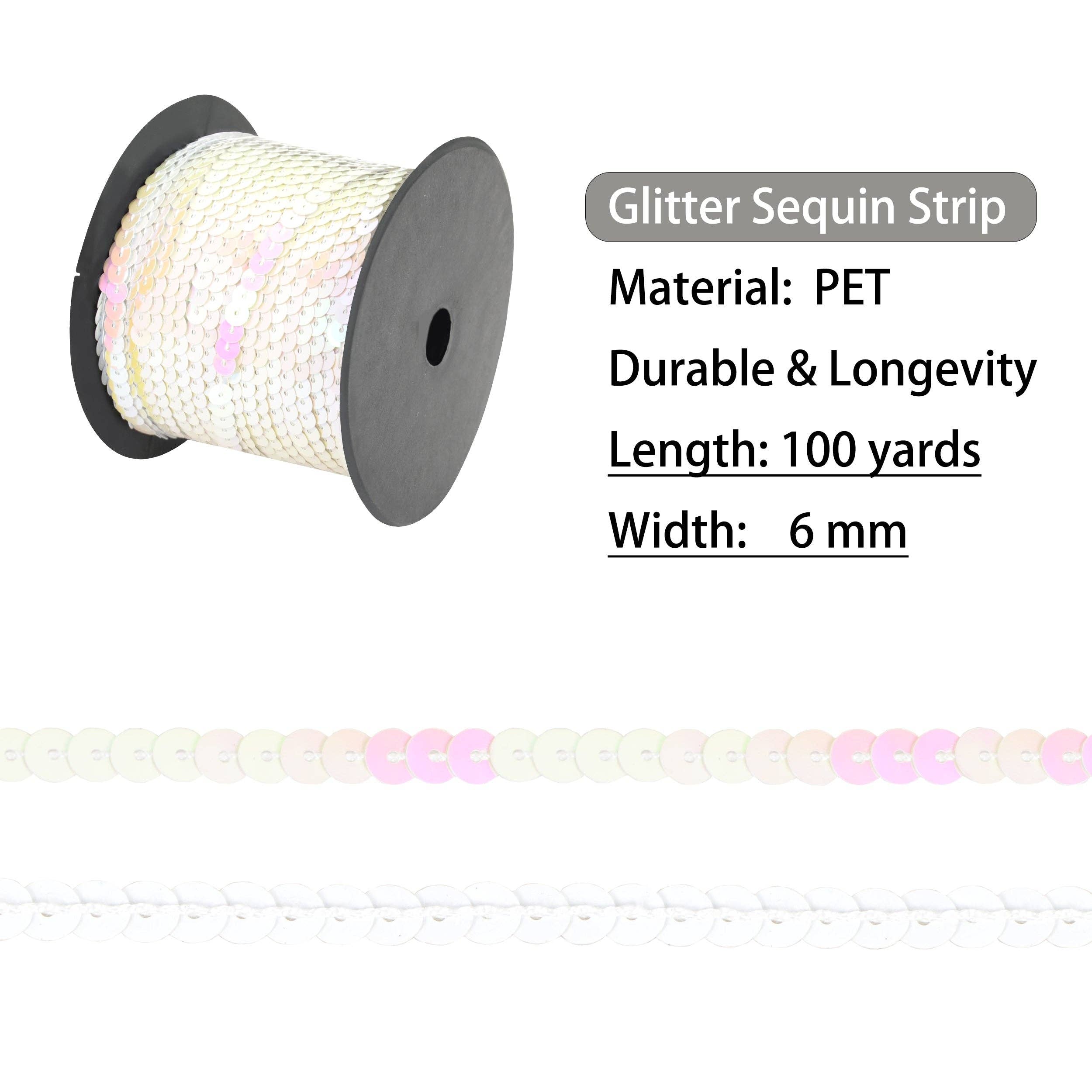 AK Brand - Venta al por mayor Material para manualidades - Tira de Lentejuelas Planas 6mm Lentejuela Metálica Adorno de Lentejuelas27