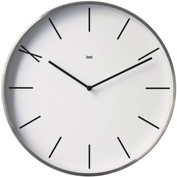 Bai - Wholesale 2-in-1 Hair & Body Moisturizer - Bai 15in Aluminum Designer Wall Clock 'Ten'
