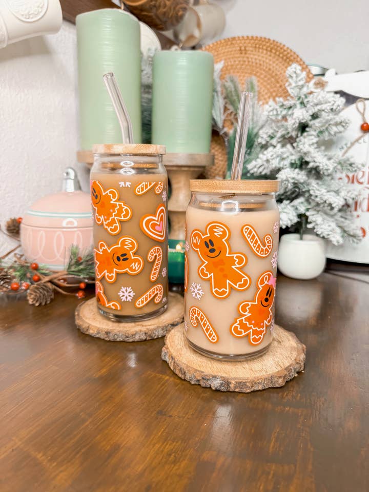 Biscoitos de Gengibre Rato Mágico - Copo de Natal 16oz & 20oz por atacado de Curly Tailed Designs