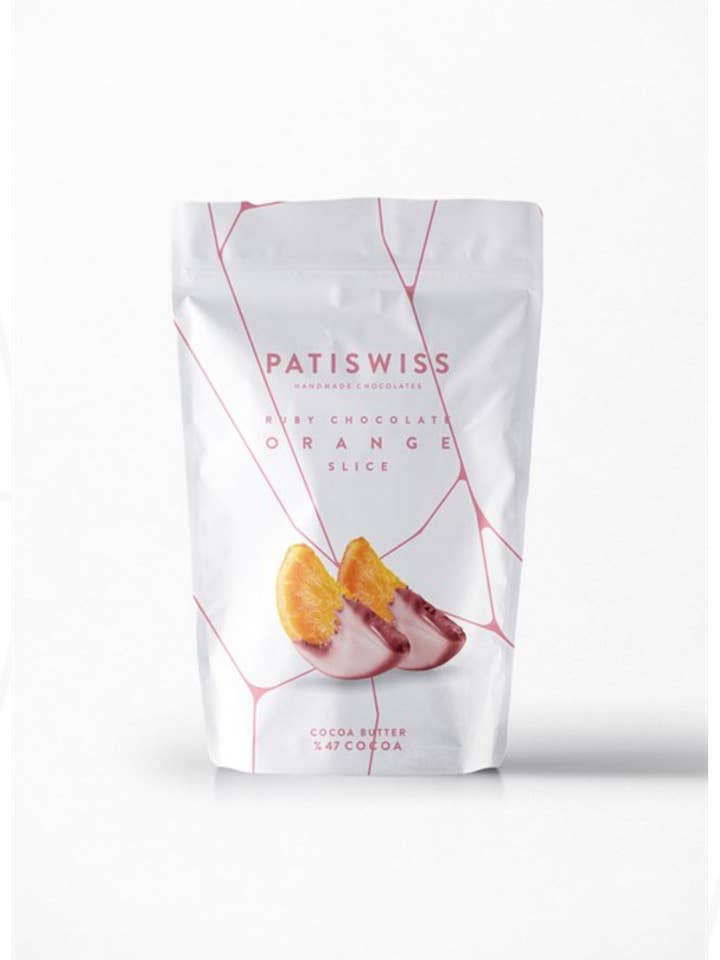 Ruby Chocolate Orange Slice 80Gr for wholesale by Patiswiss Handmade Chocolate