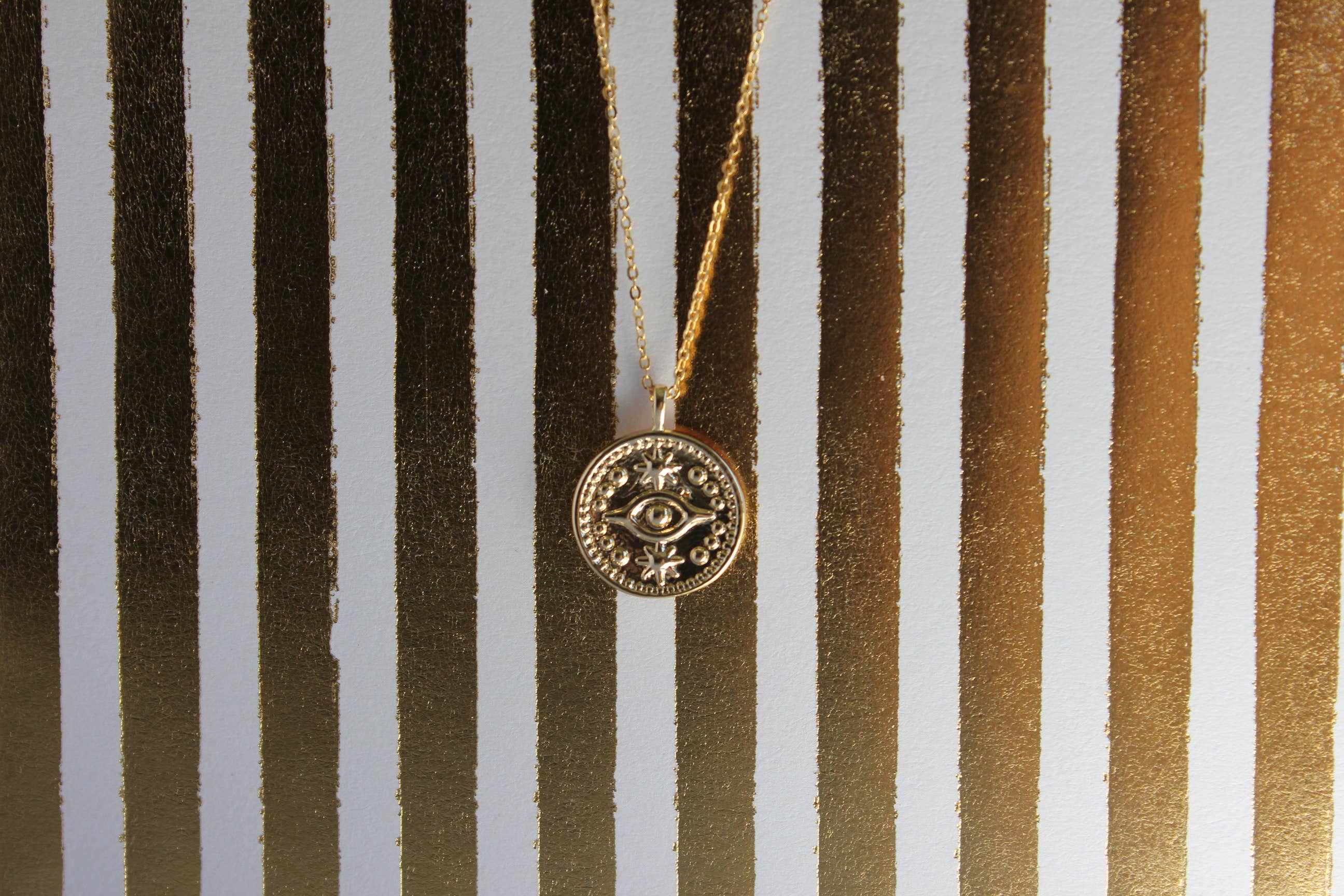 Ofina Jewelry - Wholesale Pendant/Charm Necklace - Evil Eye Coin Necklace3