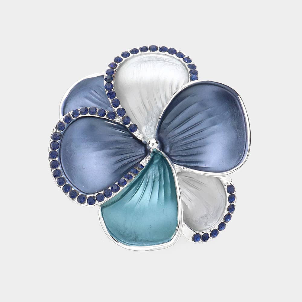 Sensibling Corp. - Wholesale Brooch - Colored Metal Flower Magnetic Brooch3