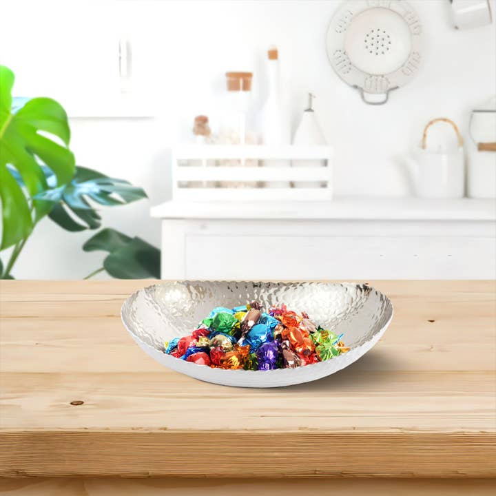 Monarch Abode - Wholesale Decorative Plate/Dish/Bowl - Hand Hammered Modern Decorative Bowl 12.75 x 8.75 inch27