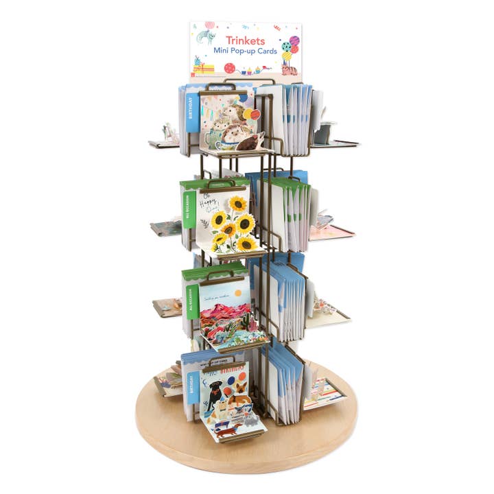 Up With Paper - Wholesale Retailer Display - Paper & Novelty - Trinkets 16 Pocket Counter Display