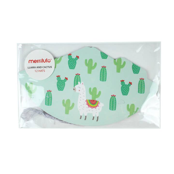 Merrilulu - Wholesale Party Hat/Crown - Llama and Cactus - Party Hats, 12 ct