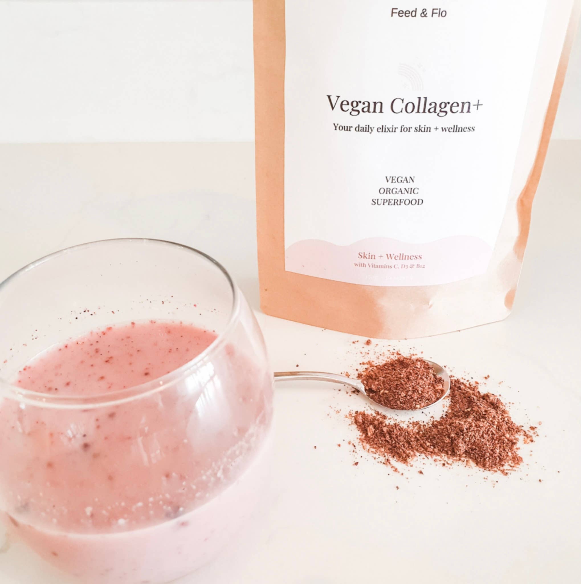 Feed and Flo – wholesale Protein/superfood powder – Vegan Collagen superfood mix1