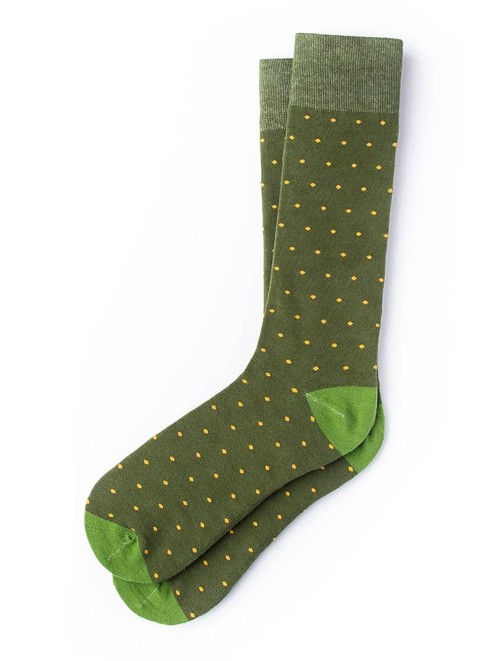 Alynn - Wholesale Socks - Men's - Dapper Dots Sock Carded Cotton by Alynn