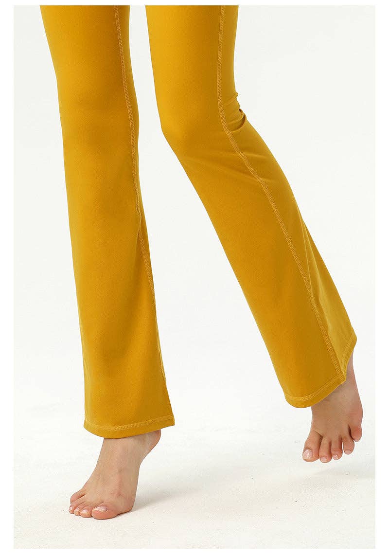 Active by Anna-Kaci - Wholesale Athletic Pants - Women's - High Rise Buttery Soft Contouring Flared Yoga Pant10