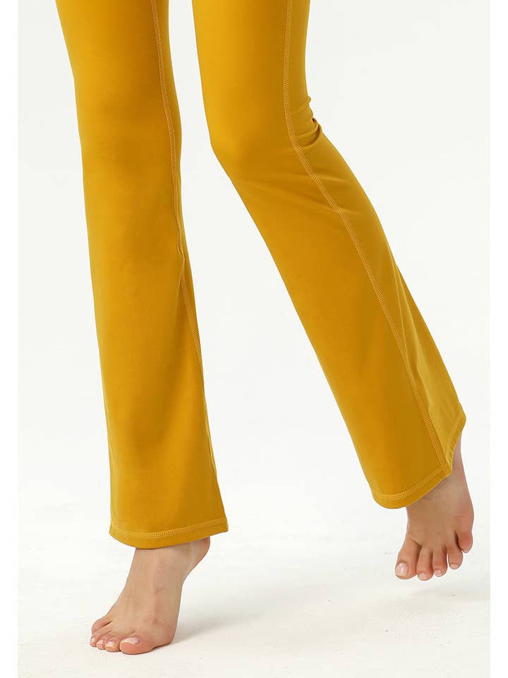 Active by Anna-Kaci - Wholesale Athletic Pants - Women's - High Rise Buttery Soft Contouring Flared Yoga Pant10