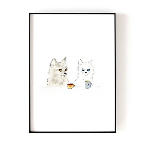 Kunstdruck --- Kaffee oder Tee für den Großhandel von Chloe & Helen