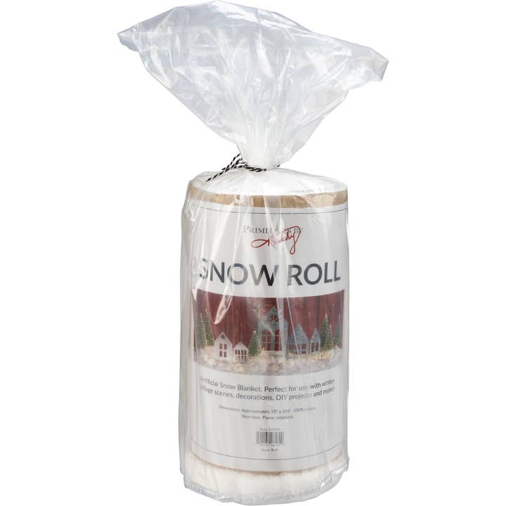 Primitives by Kathy - Wholesale Decorative Tabletop Object - Snow Roll2