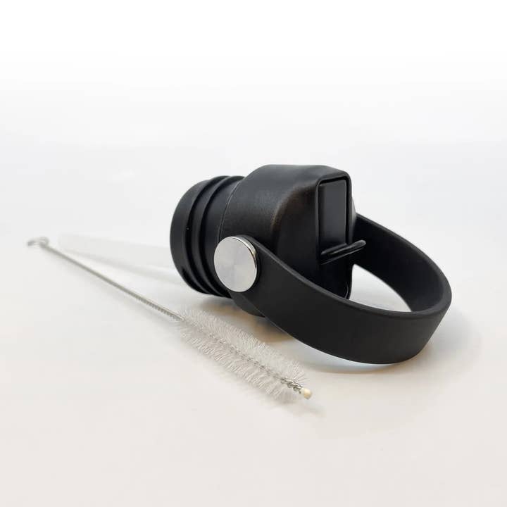 Smikkels - Wholesale Drink lids - Straw cap for drinking bottle - Black3