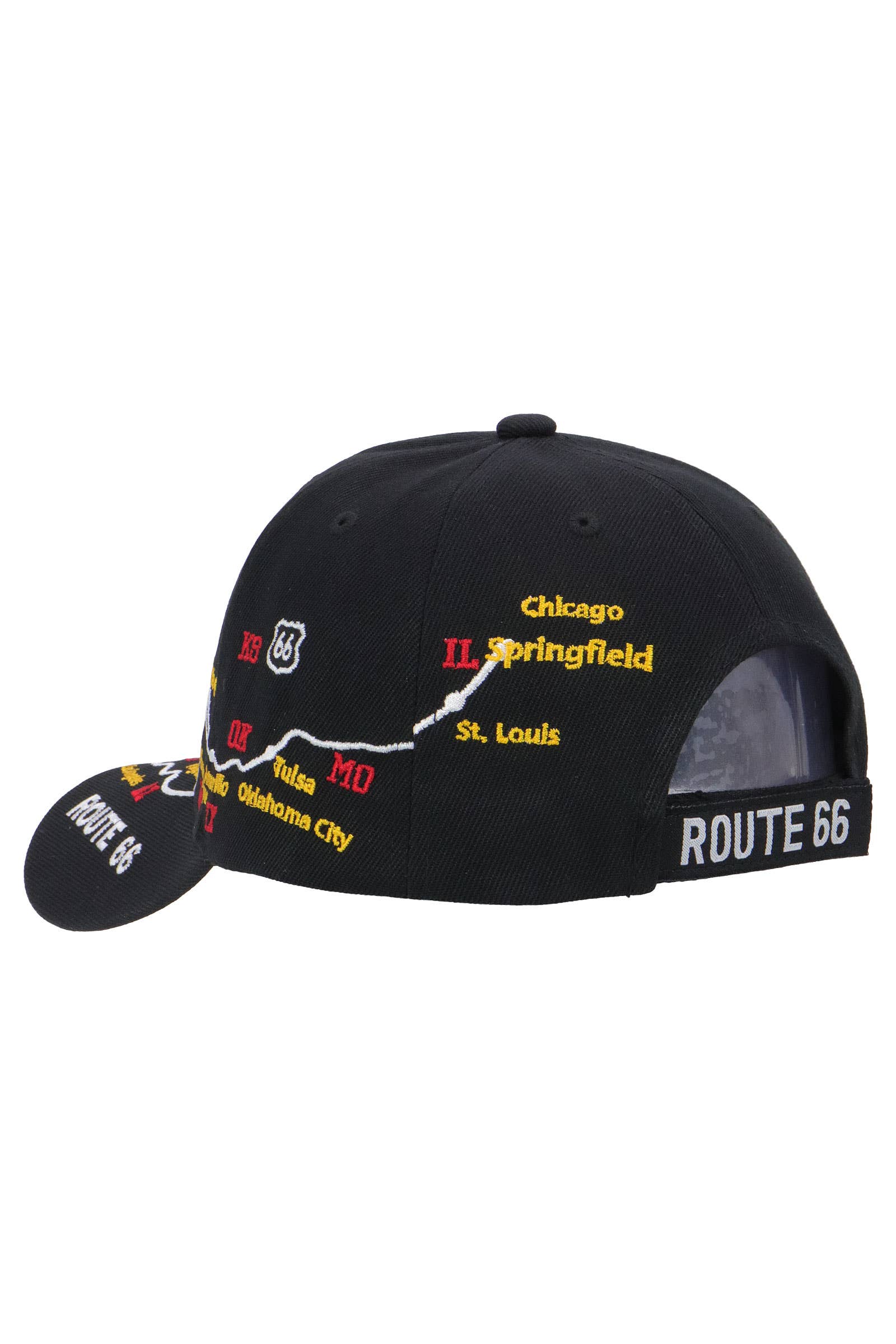 Cap Zone – wholesale Baseball cap – Unisex – Route 66 Road Map Polyester Baseball Cap10