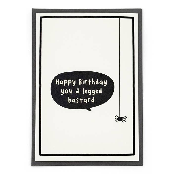 Tarjeta de cumpleaños de dos patas (Tarjeta de cumpleaños con palabrotas) para venta al por mayor de Altered Chic