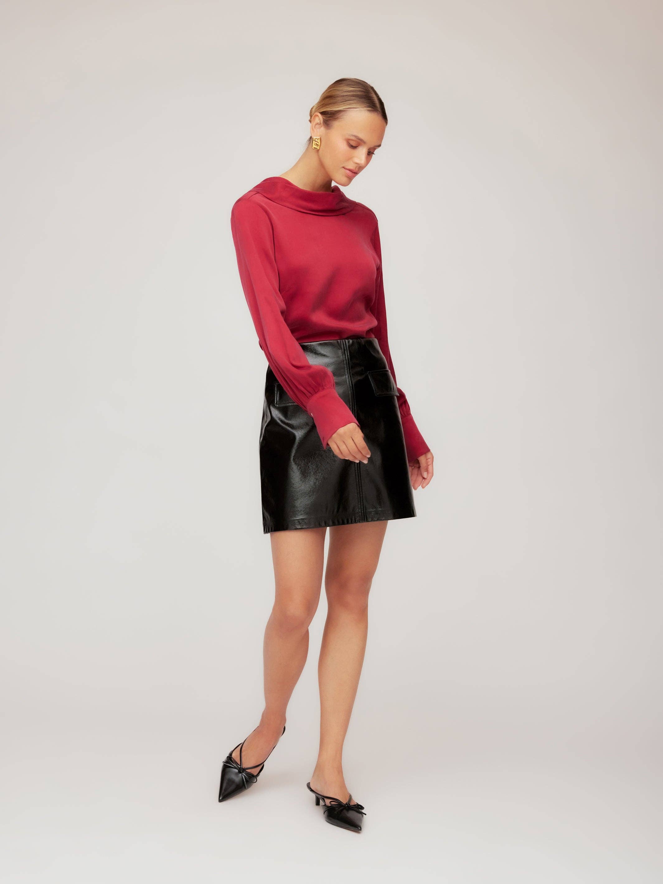 Brick F  Camille Cowl Back Top for wholesale on Faire5