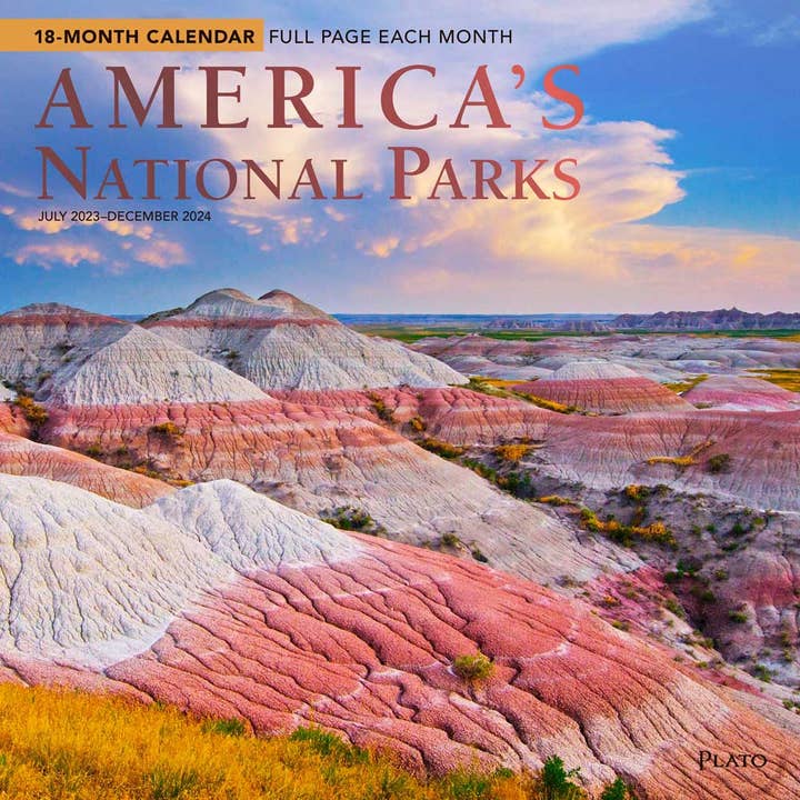 America's National Parks 2024 12x24 18 Months Wall Calendar for wholesale by Brown Trout