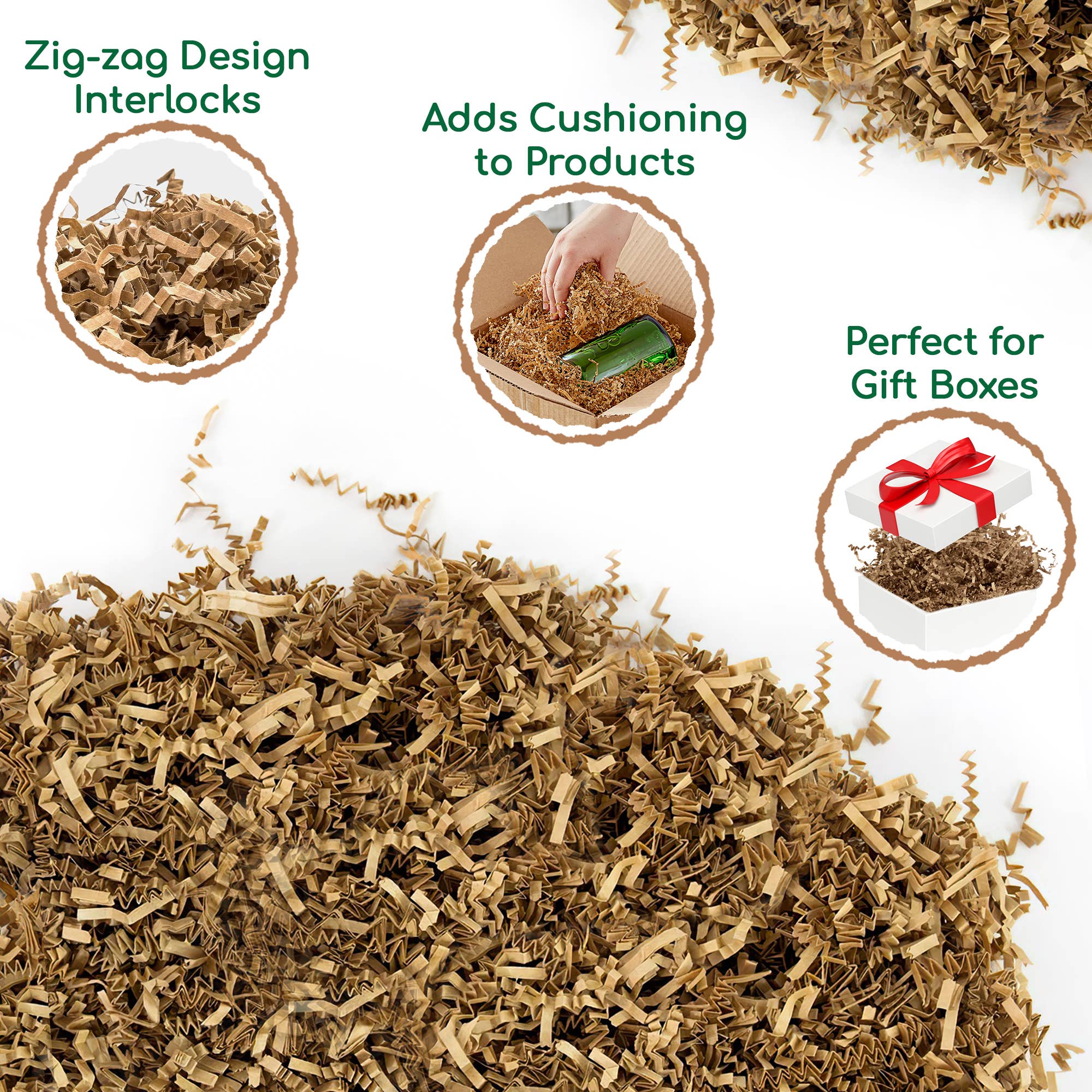 CrinklePak - Wholesale Craft Supplies - 10 LB Box Kraft Crinkle Cut Paper1