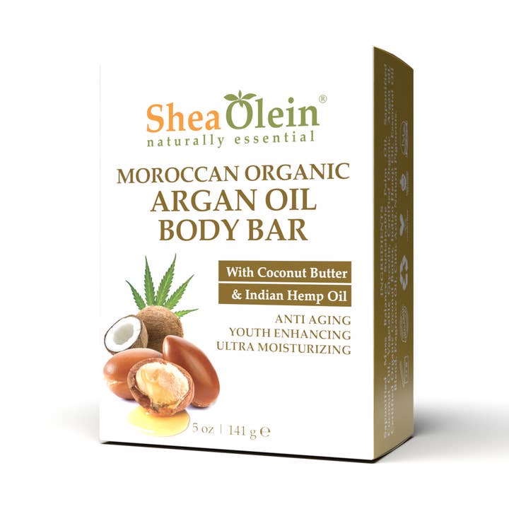 Marokkaanse Organische Arganolie Body Bar met Kokosboter & Indiase Hennepolie – Luxe Hydratatie & Verzorging (141 g) voor wholesale door HA Fragrances