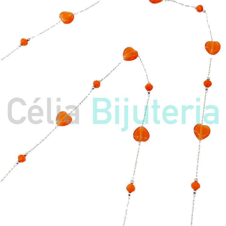 Steel Glasses/Masks Chains with Faceted Stones and Crystals for wholesale by Celli Biju