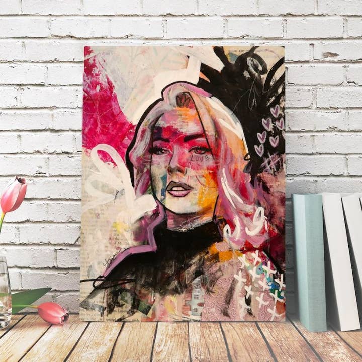 Love from Within Canvas Print for wholesale by Amanda Rinaldi