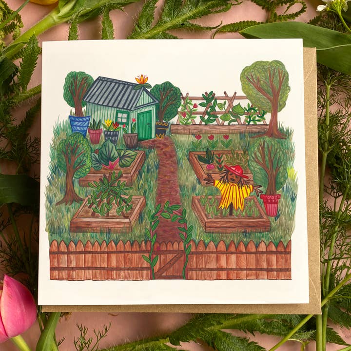 Biglietto di auguri The Lotment per la vendita all'ingrosso da parte di Samantha Dolan