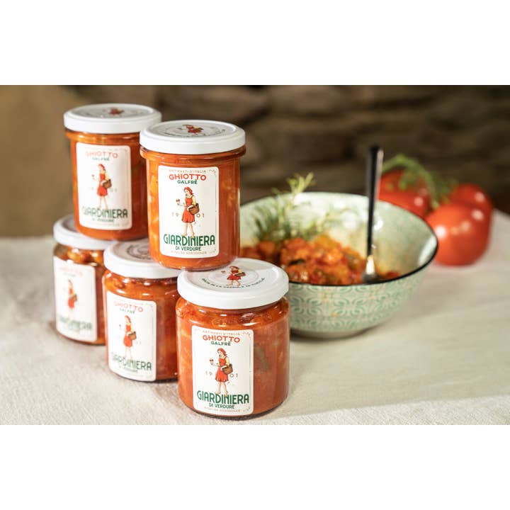 GALFRÈ ANTIPASTI D'ITALIA S.r.l. - Wholesale Canned Vegetables - Giardiniera, Vegetable appetizer in sweet and sour sauce g. 1901