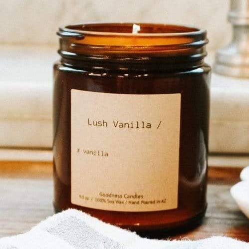 Lush Vanilla for wholesale by Goodness Candles