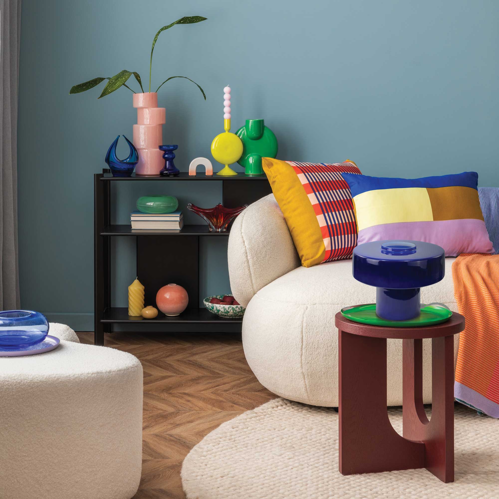 C-Création - Wholesale Floor Lamp - NEW COLOR - Retro style colored glass table lamp Foza19