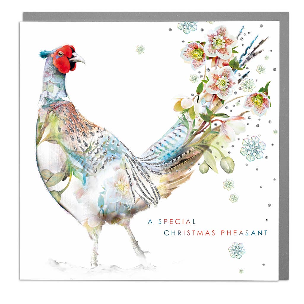 Lola Design Ltd - Wholesale Christmas Card - Special Christmas Pheasant Card0