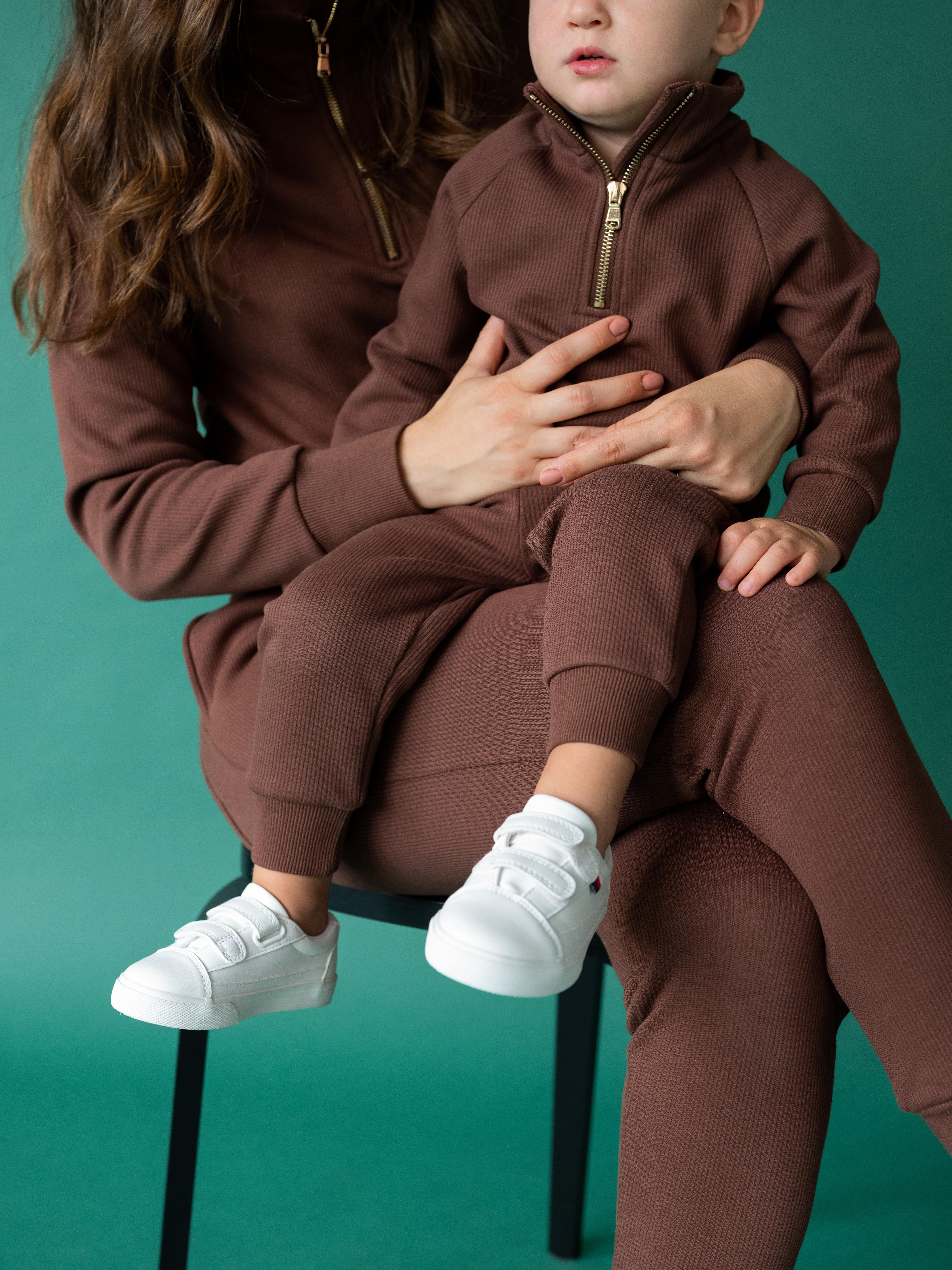 Walnut Kids Fleeced Tracksuit Ribbed Cotton for wholesale on Faire2